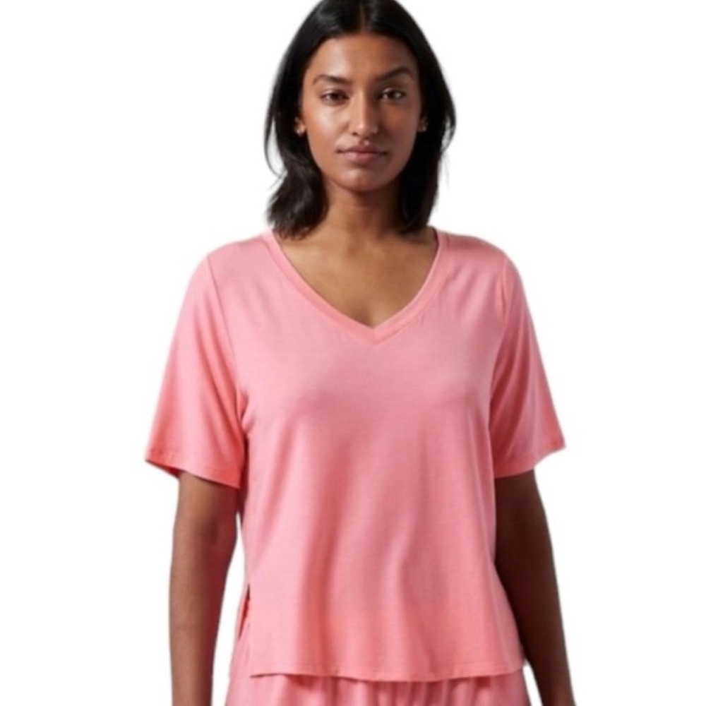 Athleta Nighttime Bliss Sleep Tee Pink Medium